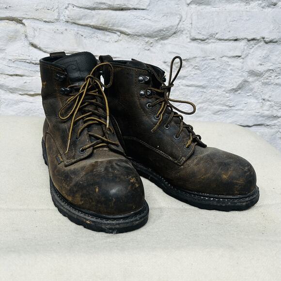 Carhartt Waterproof Work Boot Mens Size 11 M Brown Steel Toe Lace Up main image 4